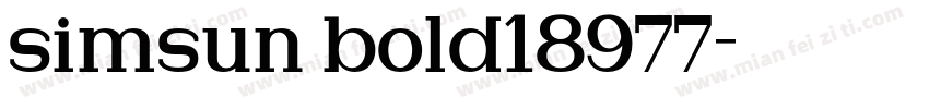 simsun bold18977字体转换